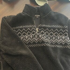 Banana Republic Black and Gray Men's Sweater